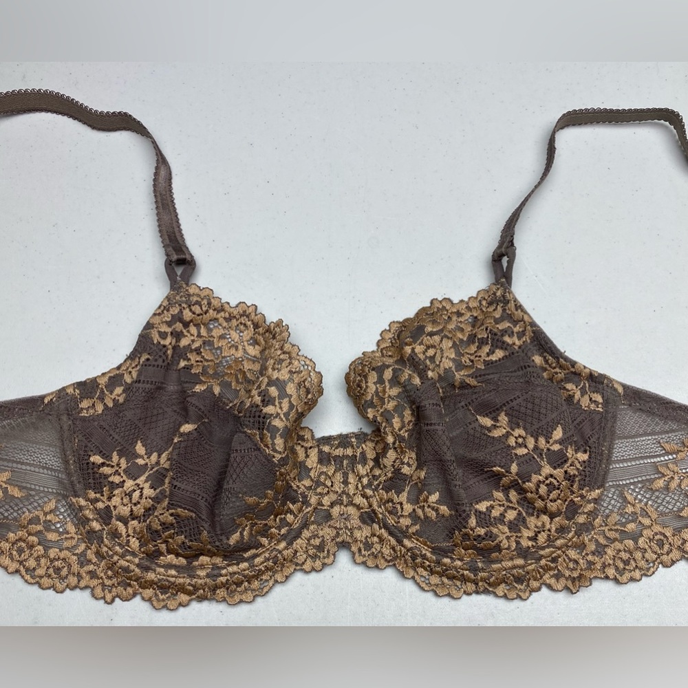 Wacoal GRY/TAN Unlined Underwire, 32D *P111